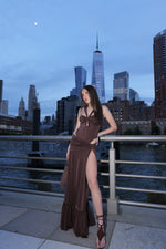 Load image into Gallery viewer, SIENA SKIRT BROWN

