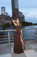 Load image into Gallery viewer, SIENA SKIRT BROWN
