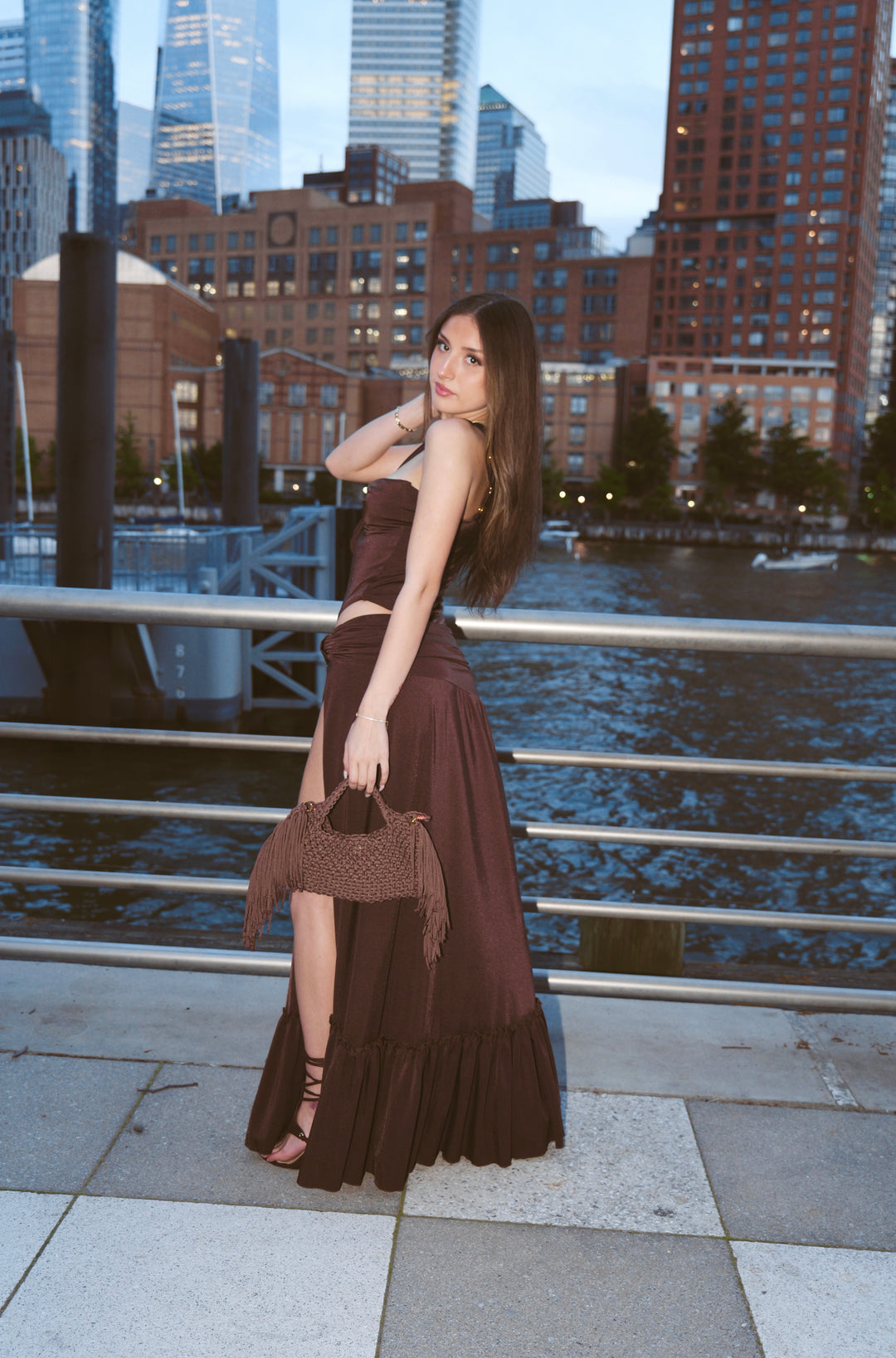 SIENA SKIRT BROWN