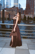 Load image into Gallery viewer, SIENA SKIRT BROWN
